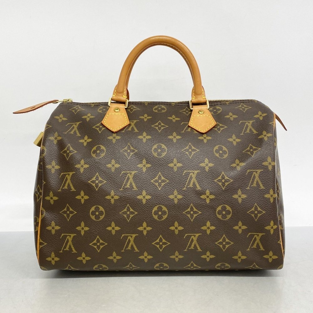 LOUIS VUITTON Brown Monogram Speedy 30 Bag - Picture 12 of 12